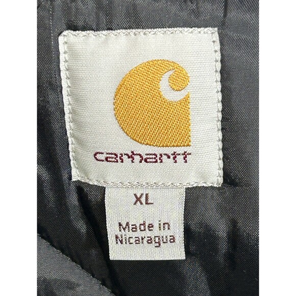 LIKE NU! CARHARTT V01 Mens XL BLACK Arctic Quilt Lined DUCK CANVAS Arctic Vest - Picture 12 of 12